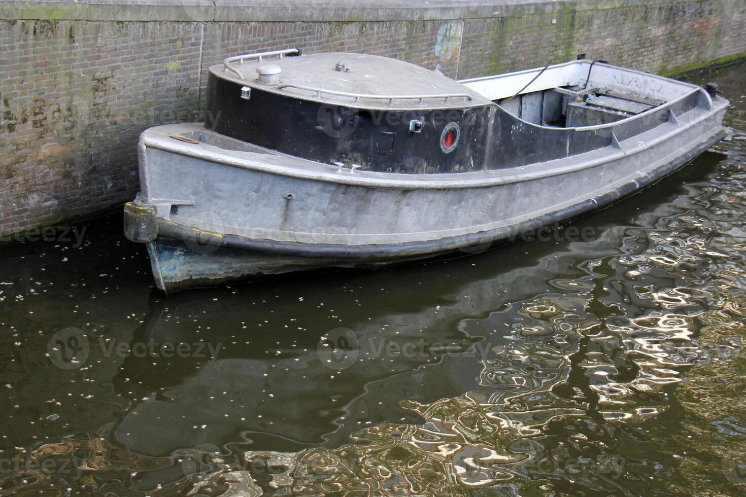 A pier on the shore for mooring boats and yachts. photo