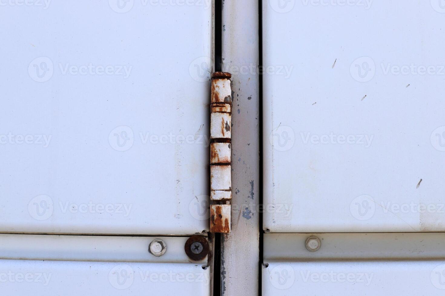 Texture of old and rusty iron. Rusty metal products. photo