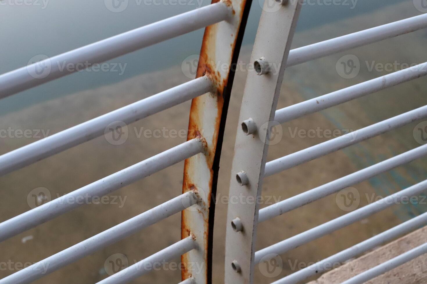 Texture of old and rusty iron. Rusty metal products. photo