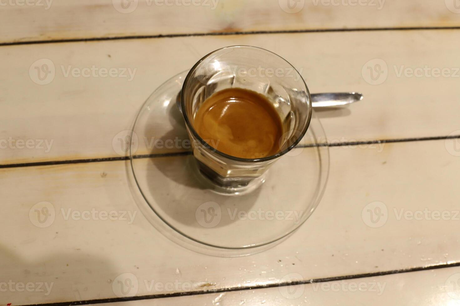 A cup of hot aromatic coffee. illustration . photo