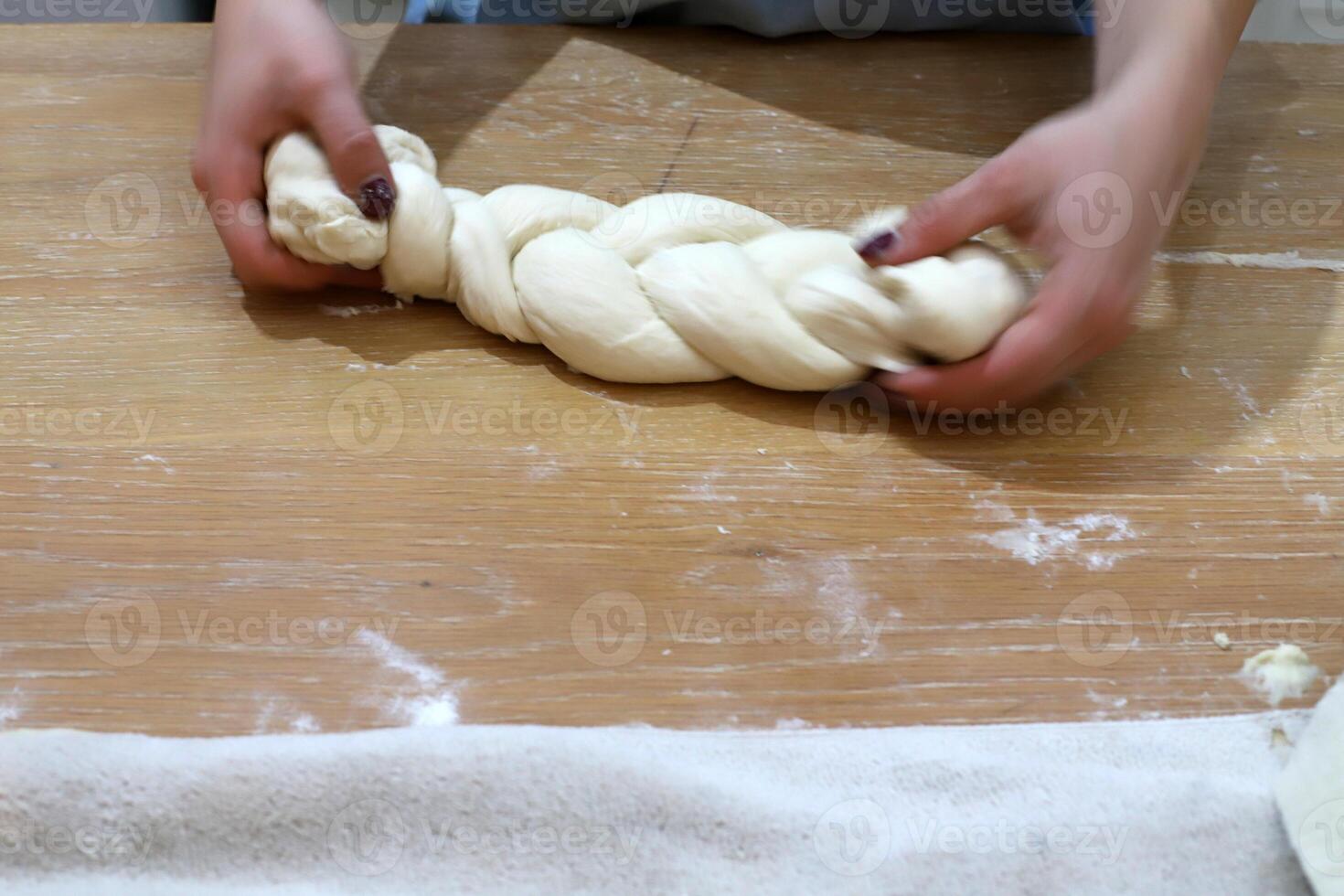 Bread and bakery products are sold in a bakery in Israel. photo