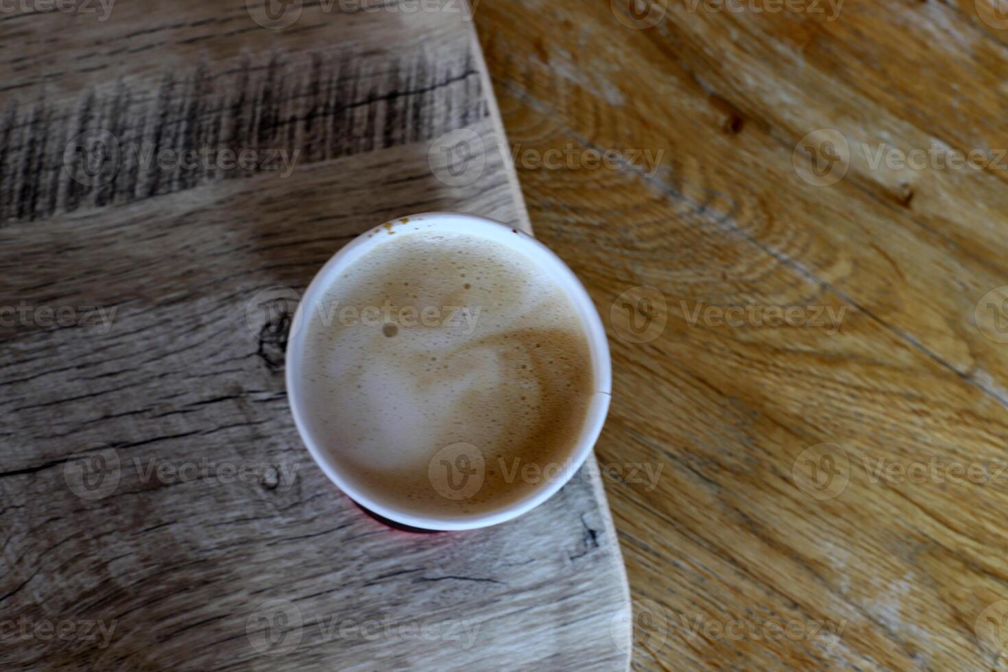 A cup of hot aromatic coffee. illustration . photo