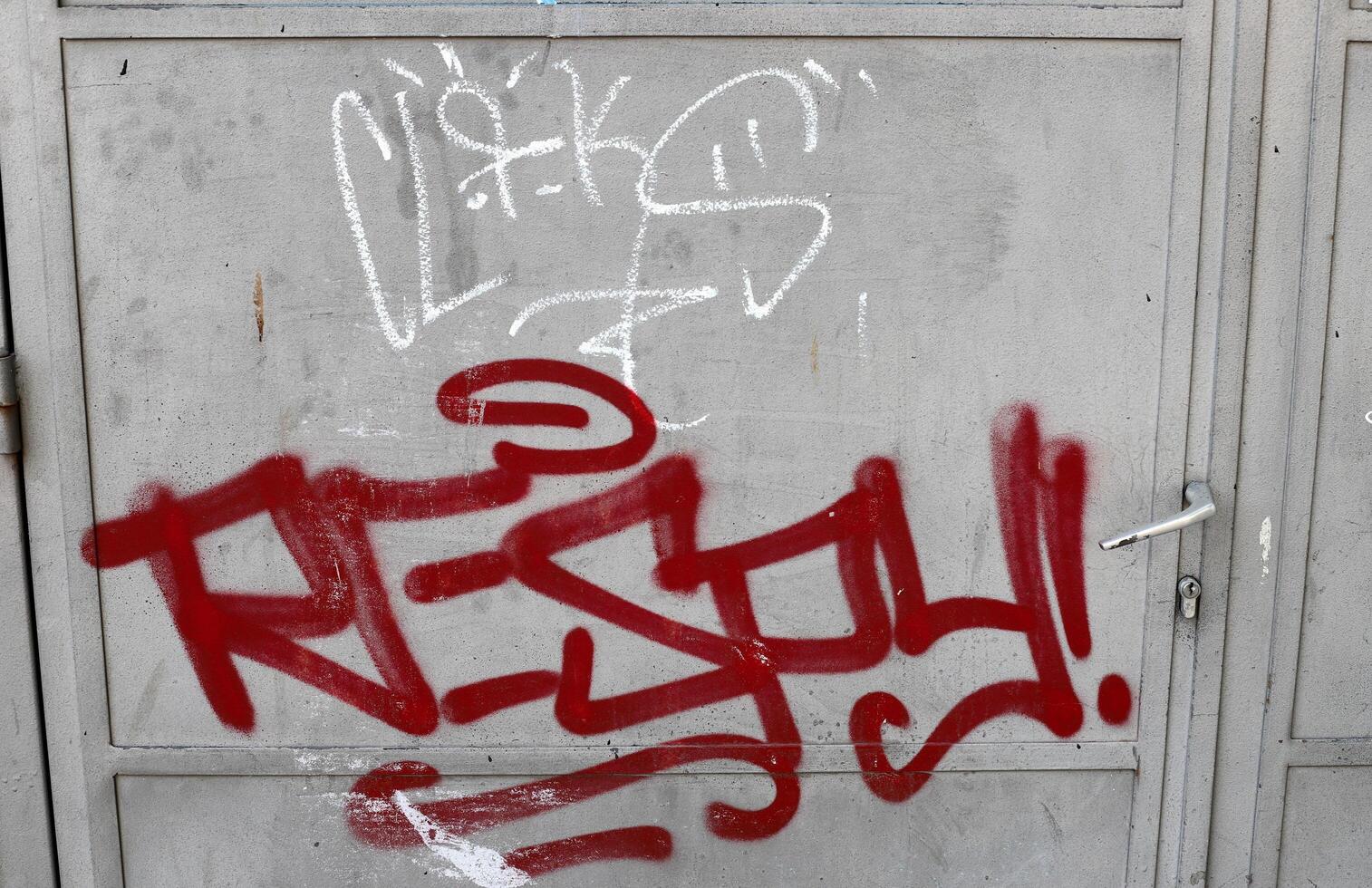 Tel Aviv Israel March 20, 2024. Colorful graffiti on the walls of houses in the city of Tel Aviv. photo