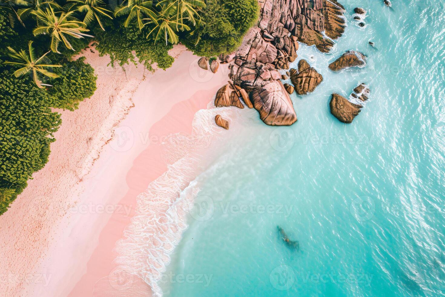 Photo relaxing aerial beach scene summer vacation