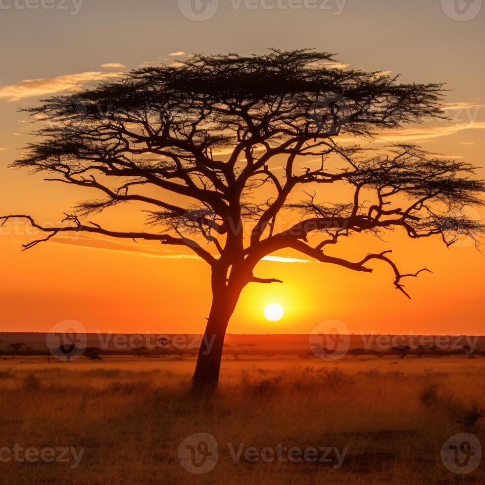 photo mesmerizing view of the silhouette