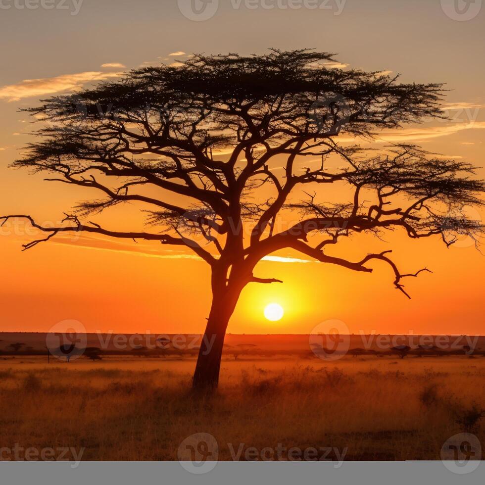 photo mesmerizing view of the silhouette