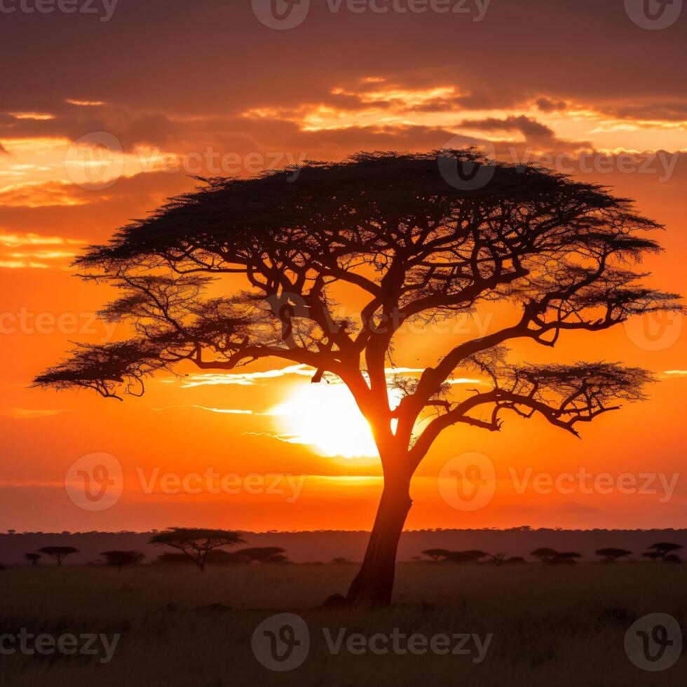photo mesmerizing view of the silhouette