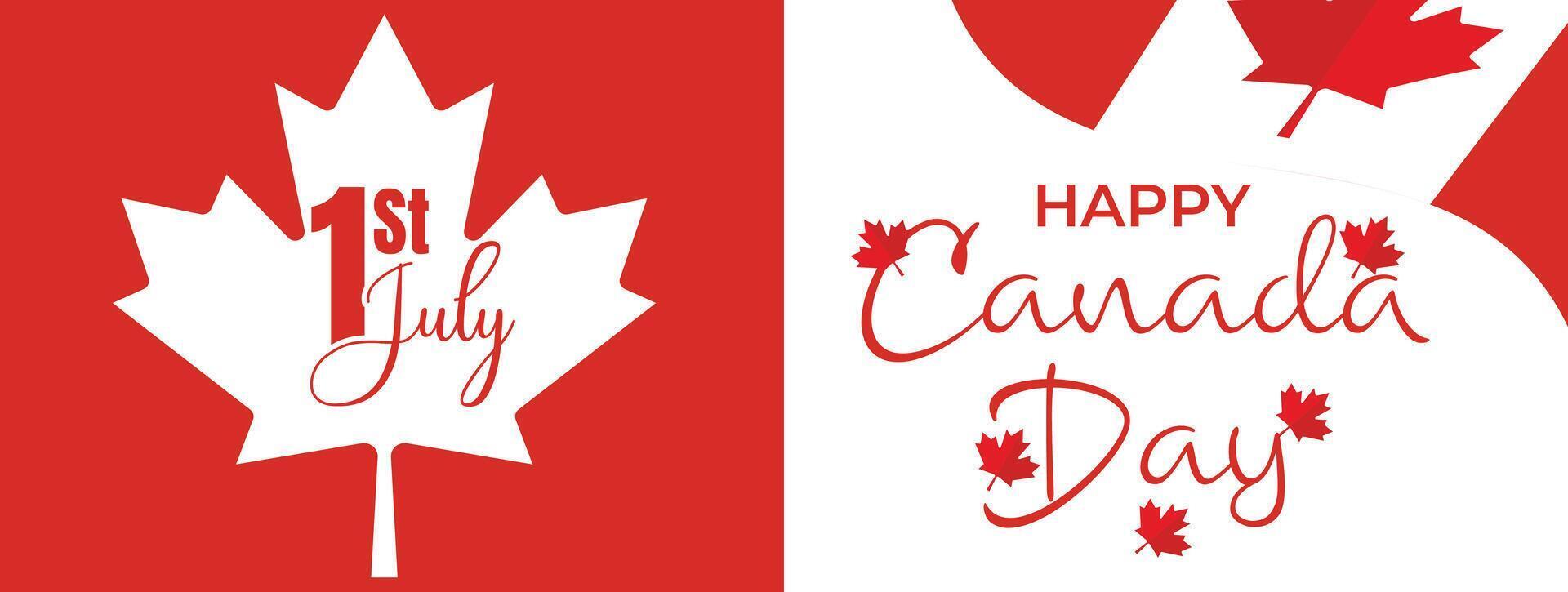 Canada Day Sale Web Banner. Happy Canada Independence Day Mega Big Sale Banner Background Illustration. Canada Day Weekend Promotion Discount Banner. First of July Holiday Special Offer Template vector