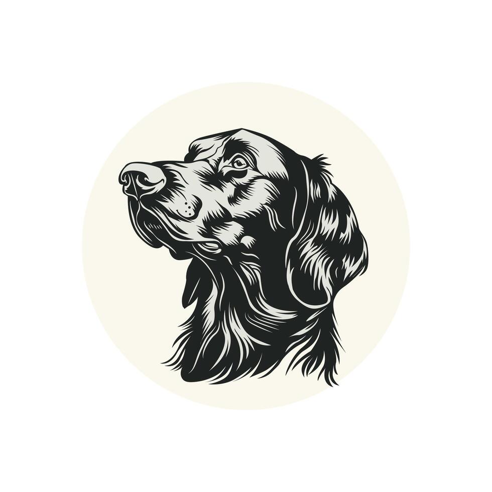 perro cara , ilustración vector