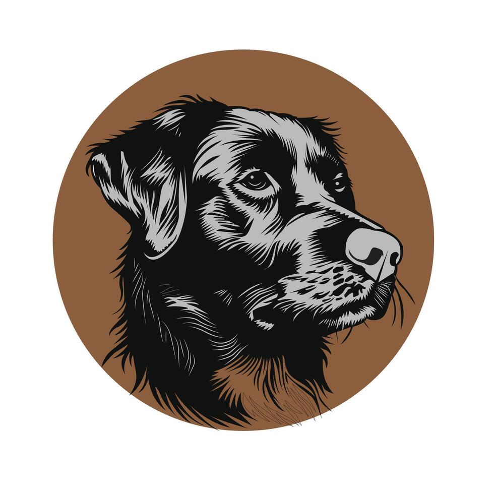 Dog Face , illustration vector