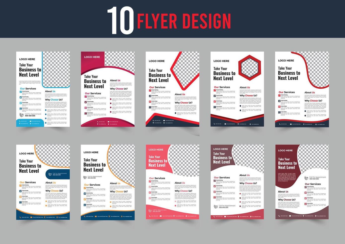 Corporate Business Flyer design template in A4, Business Presentation ,business promotion web banner template design, Business marketing flyer. vector
