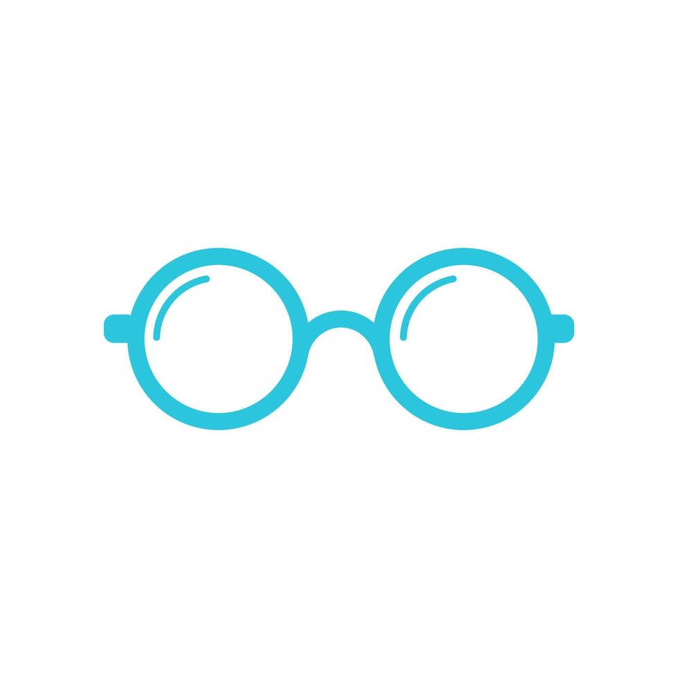 Eyewear icon. Optical glasses. Isolated on white background. From blue icon set. vector