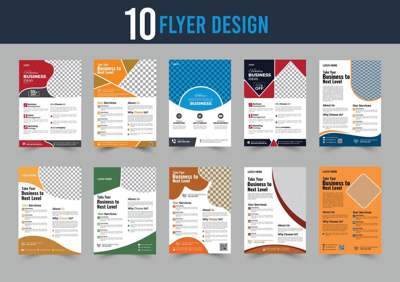 Corporate Business Flyer design template in A4, Business Presentation ,business promotion web banner template design, Business marketing flyer. vector