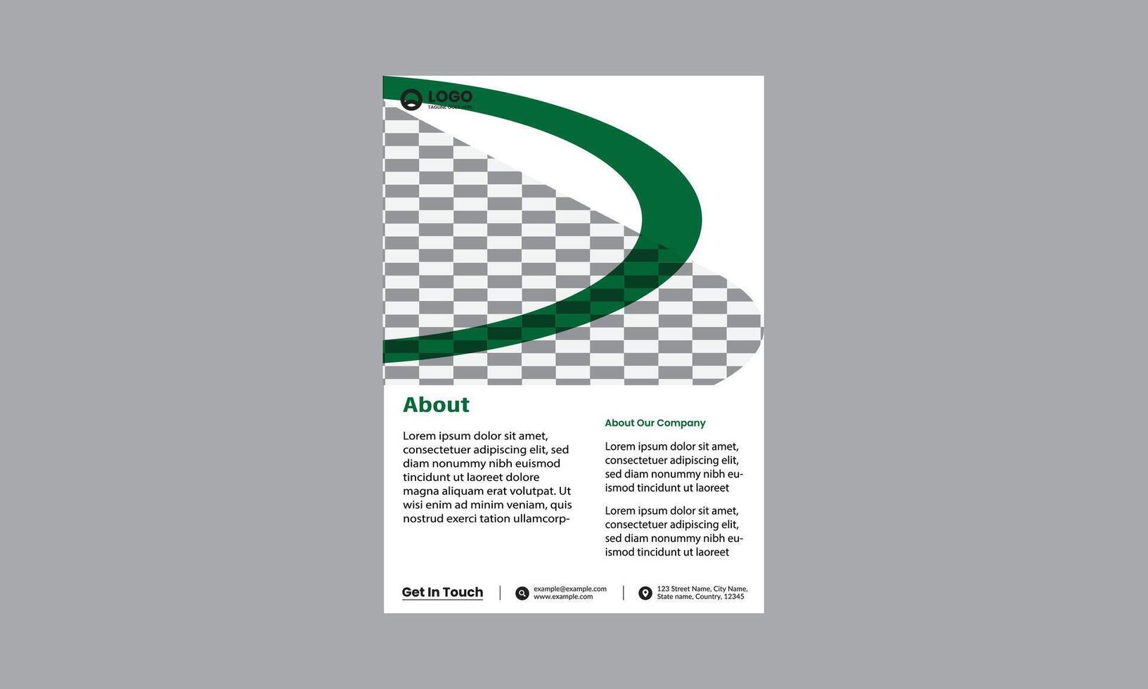 Brochure design, cover modern layout, annual report, poster, flyer in A4 vector