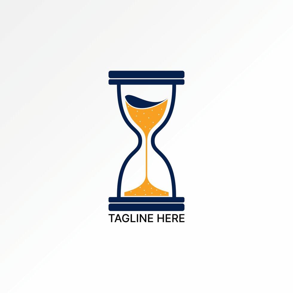 Logo design graphic concept creative abstract premium stock icon sand hour glass time traditional watch. Related to countdown vintage timeline vector