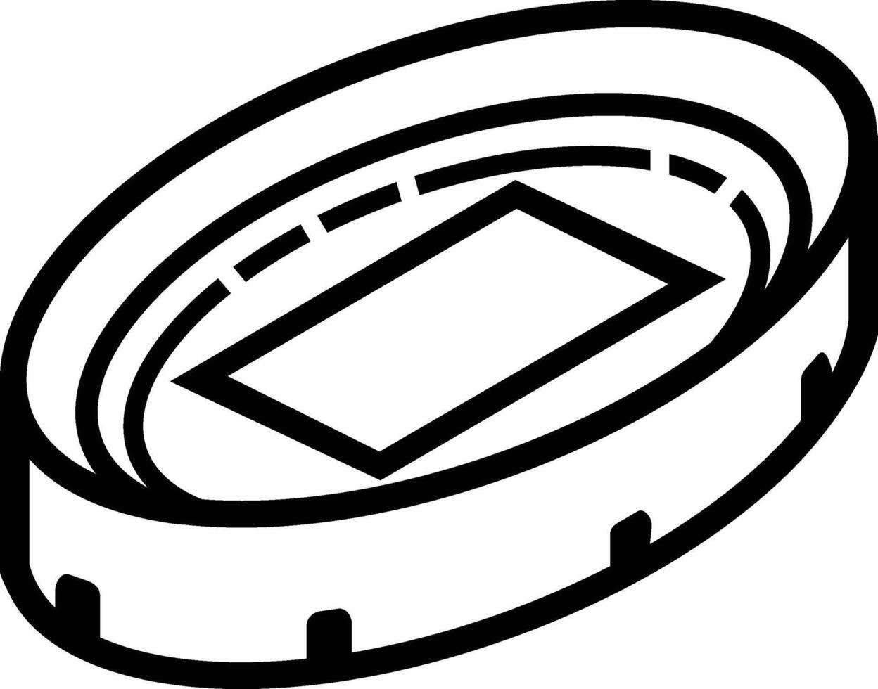 stadium iso symbol vector