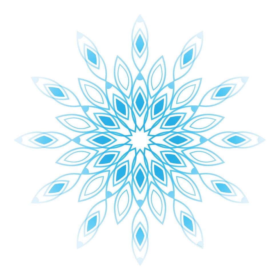 Snowflake mandala design vector