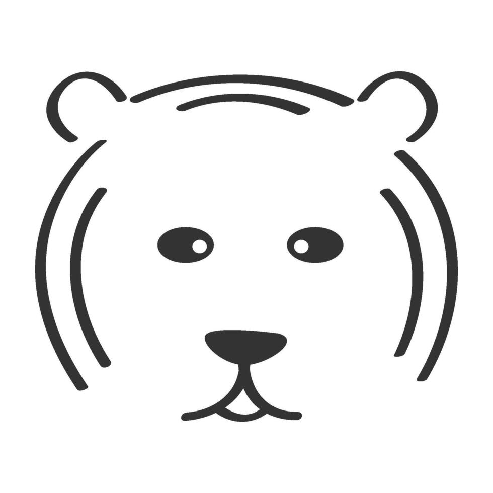 bear illustration design vector