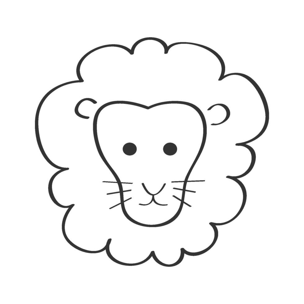 lion illustration design vector
