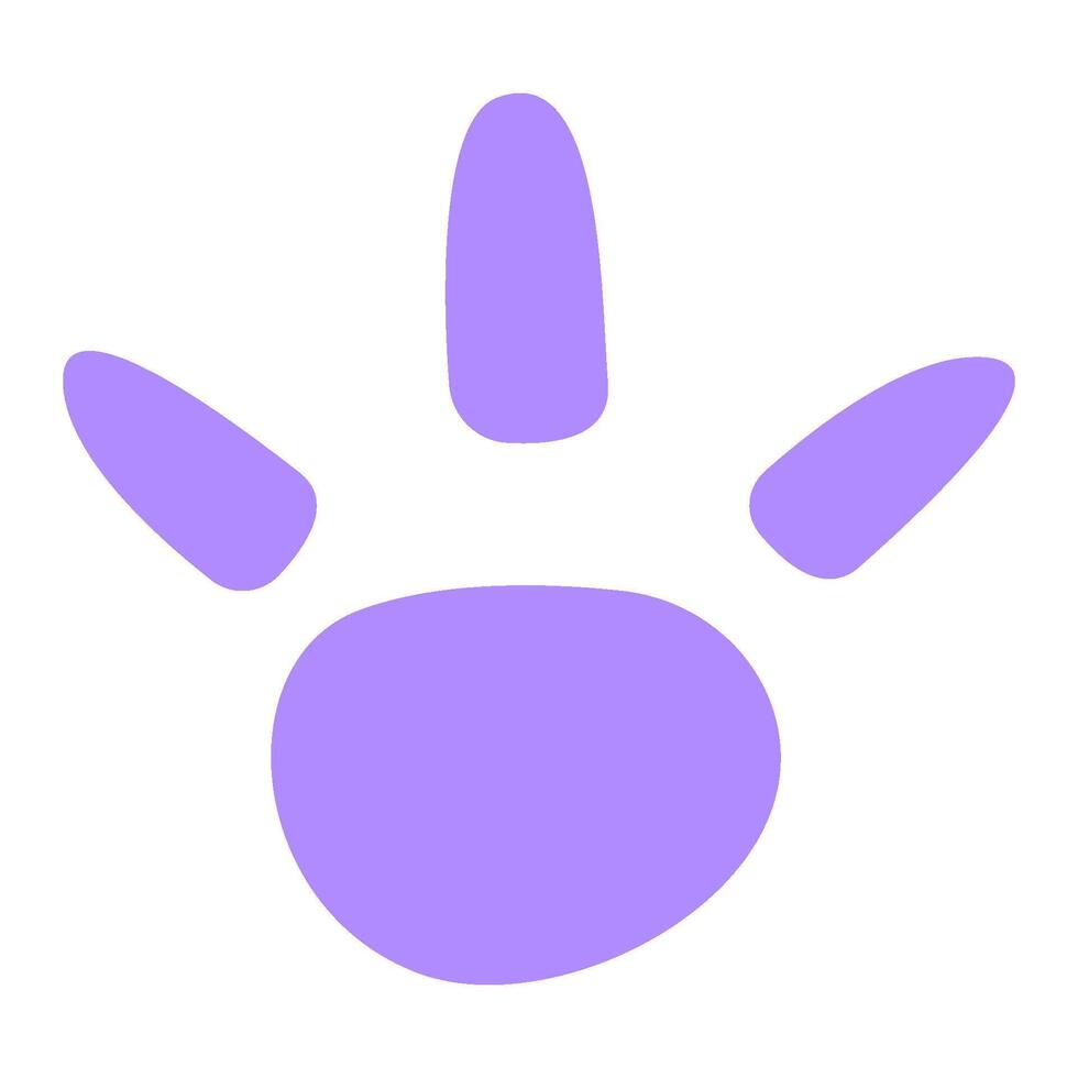 animal paws illustration design vector