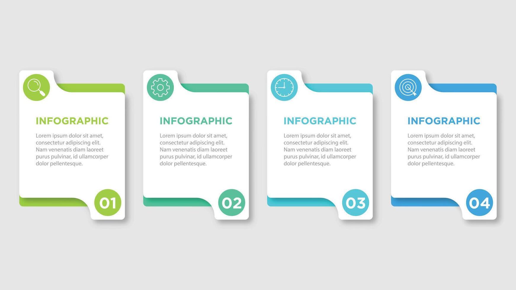 Infographic design business template with icons and 4 options or steps. vector