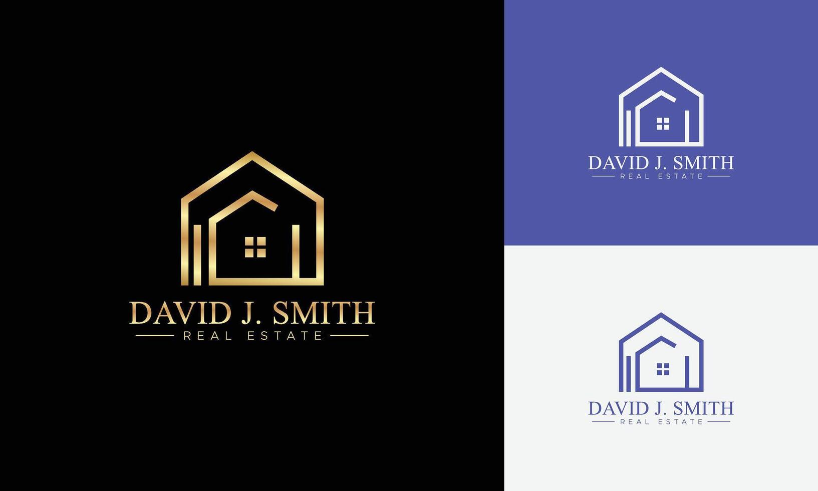 Real estate logo realtor logo property logo design template vector