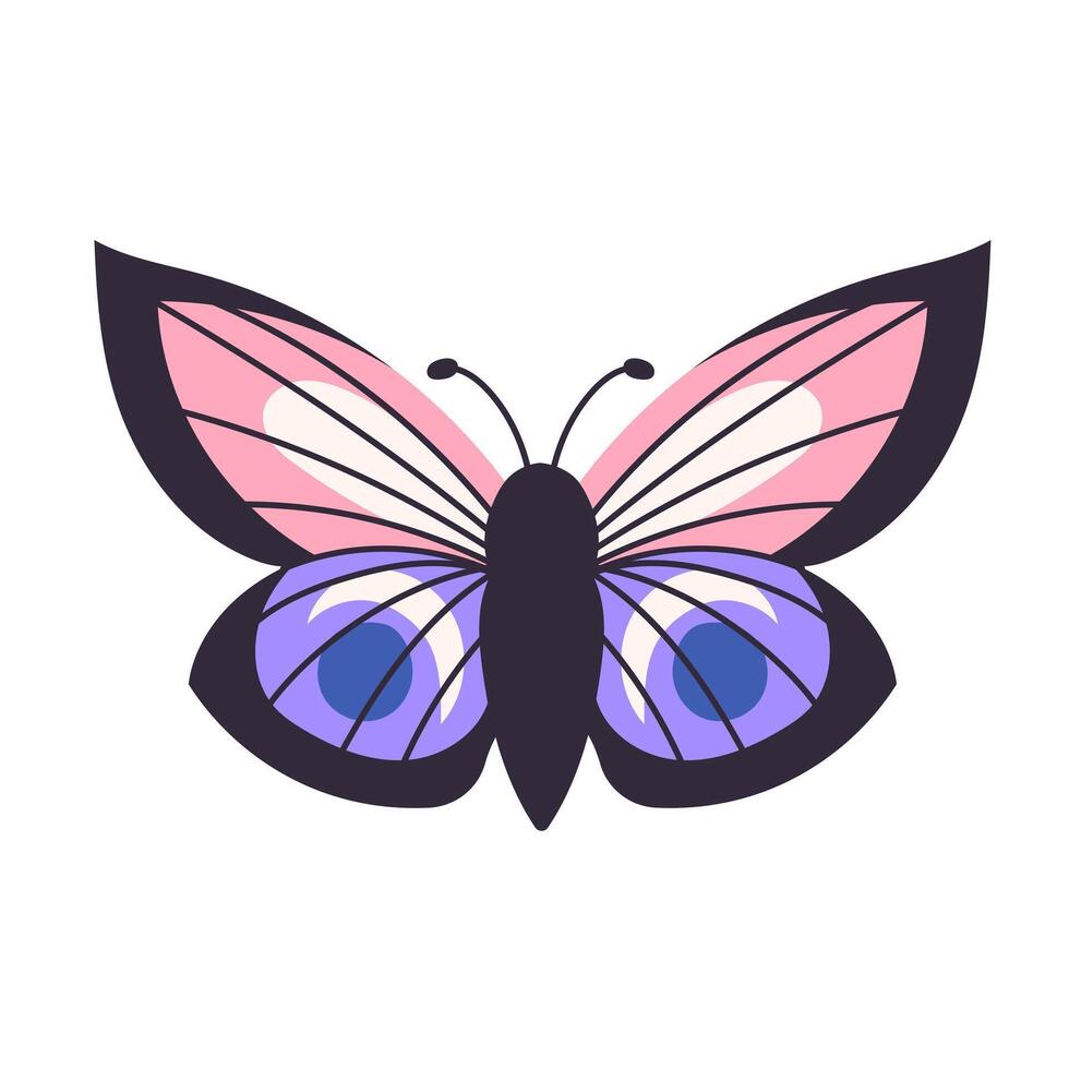 Beautiful colorful butterflies, vector