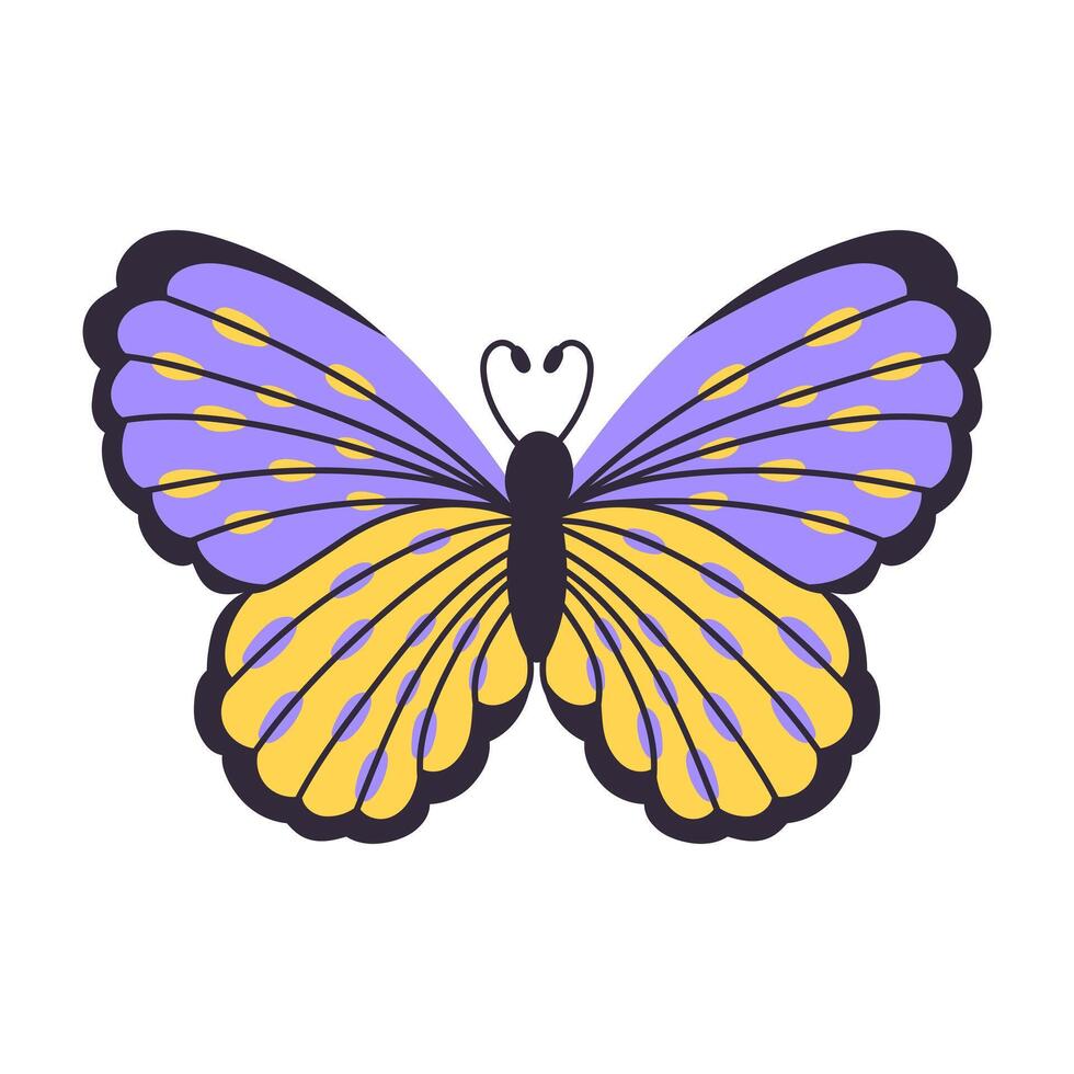 Beautiful colorful butterflies, vector