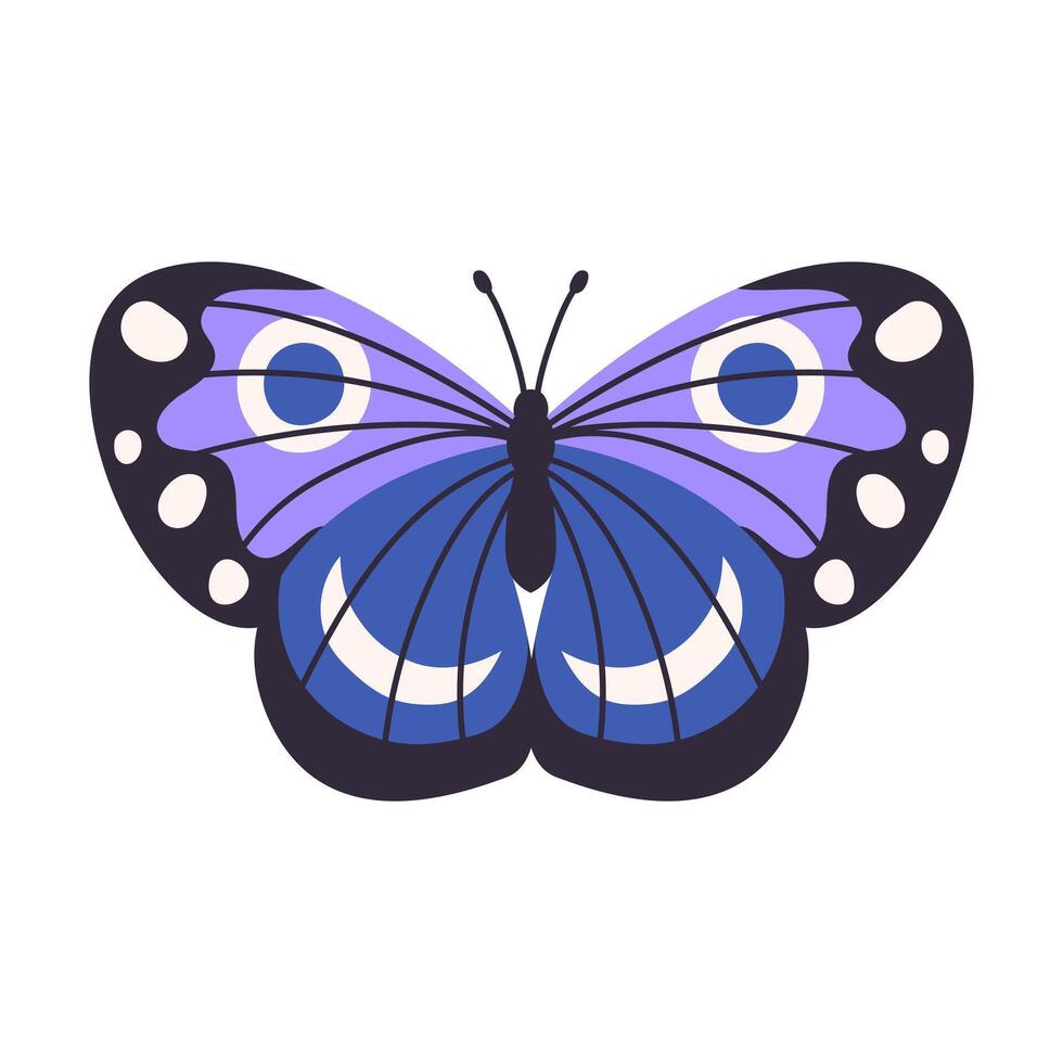 Beautiful colorful butterflies, vector