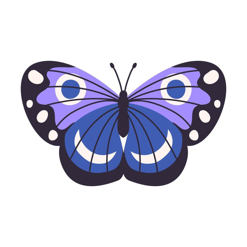 hermosa vistoso mariposas, vector