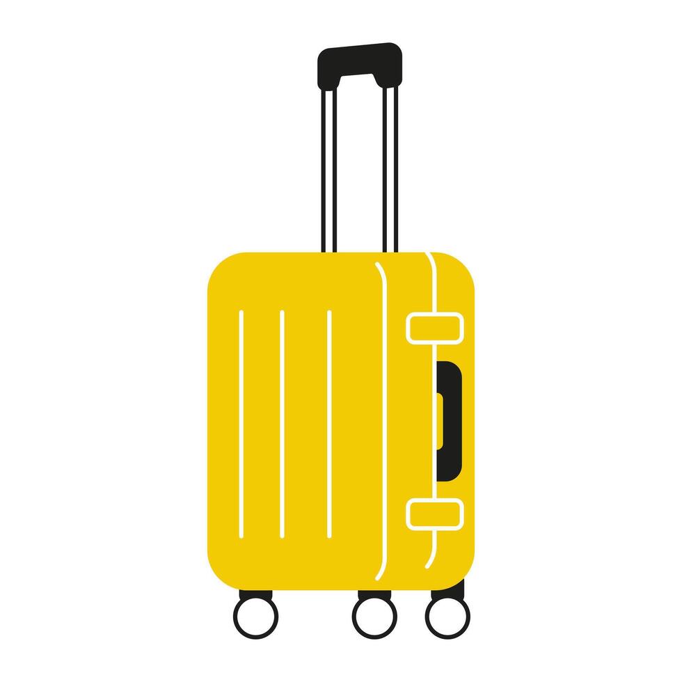 Suitcase, baggage, travel bag. Vacation, travel, holiday concept. vector