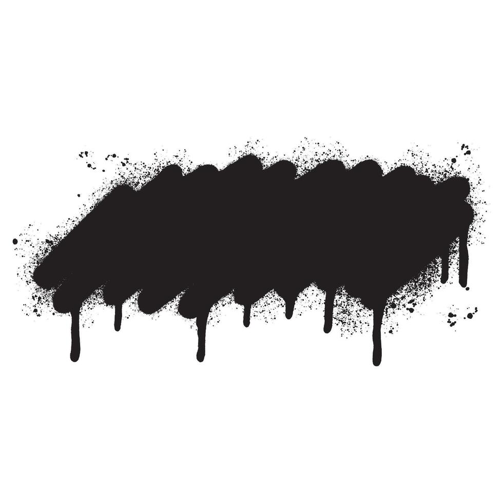 graffiti Spray painted lines Black ink splatters isolated on white background. vector