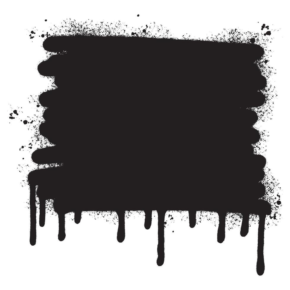 graffiti Spray painted lines Black ink splatters isolated on white background. vector