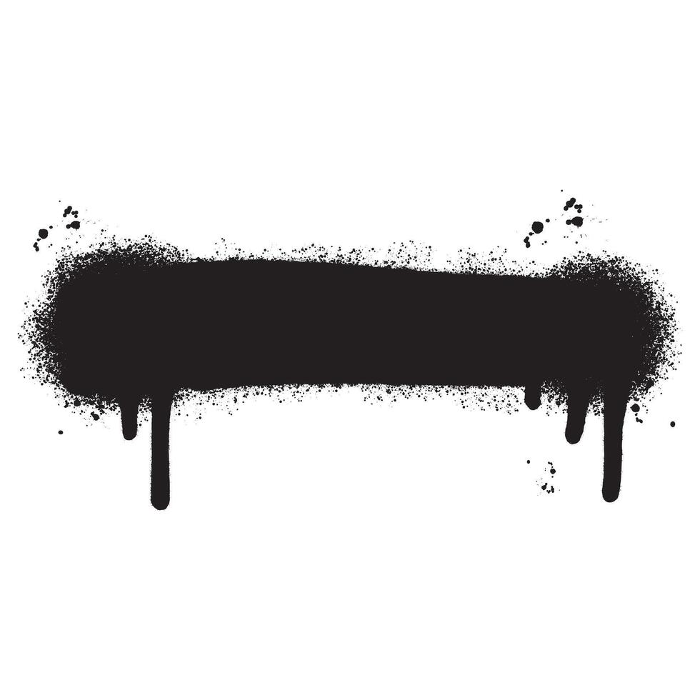 graffiti Spray painted lines Black ink splatters isolated on white background. vector