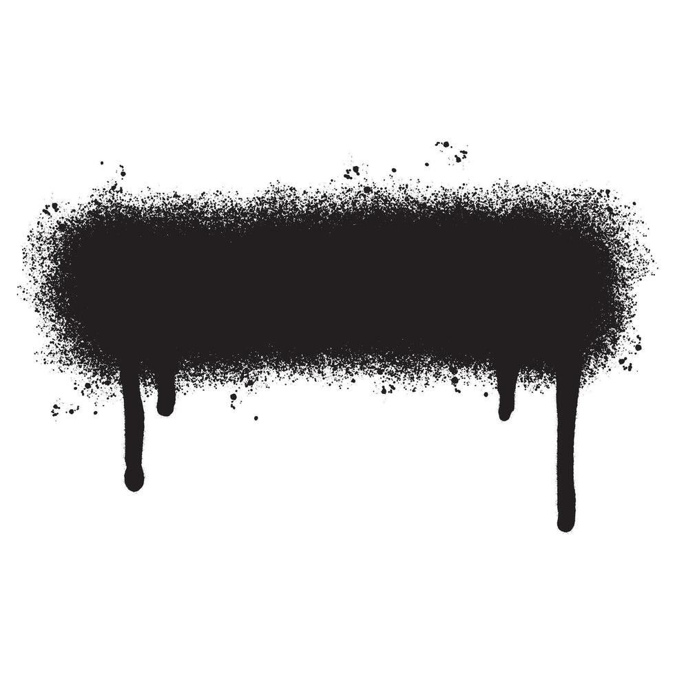 graffiti Spray painted lines Black ink splatters isolated on white background. vector