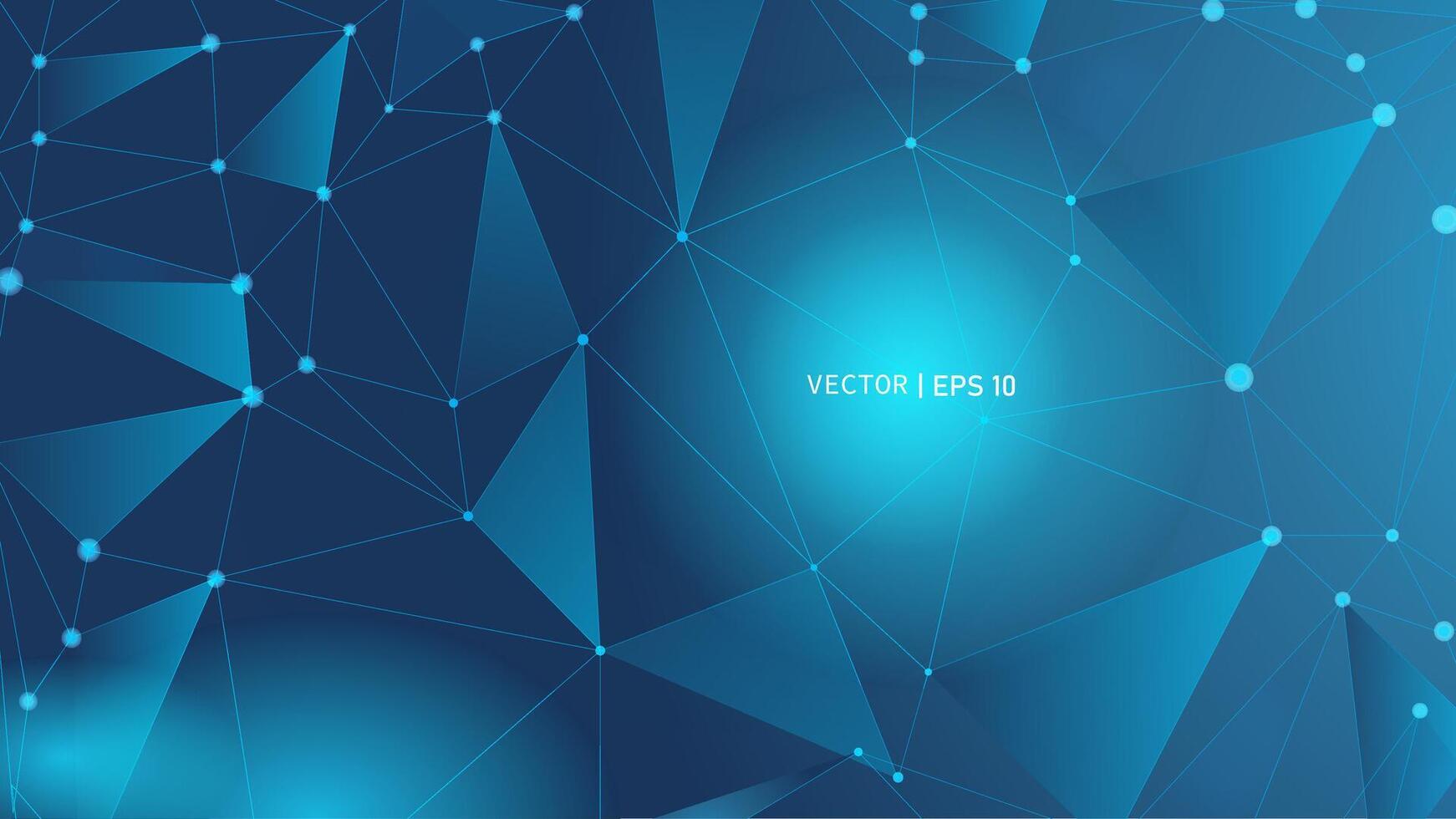 Science background with triangle blue light background. Medical, , technology, Molecules, digital, crypto, trading, airdrop background concepts. EPS 10 vector