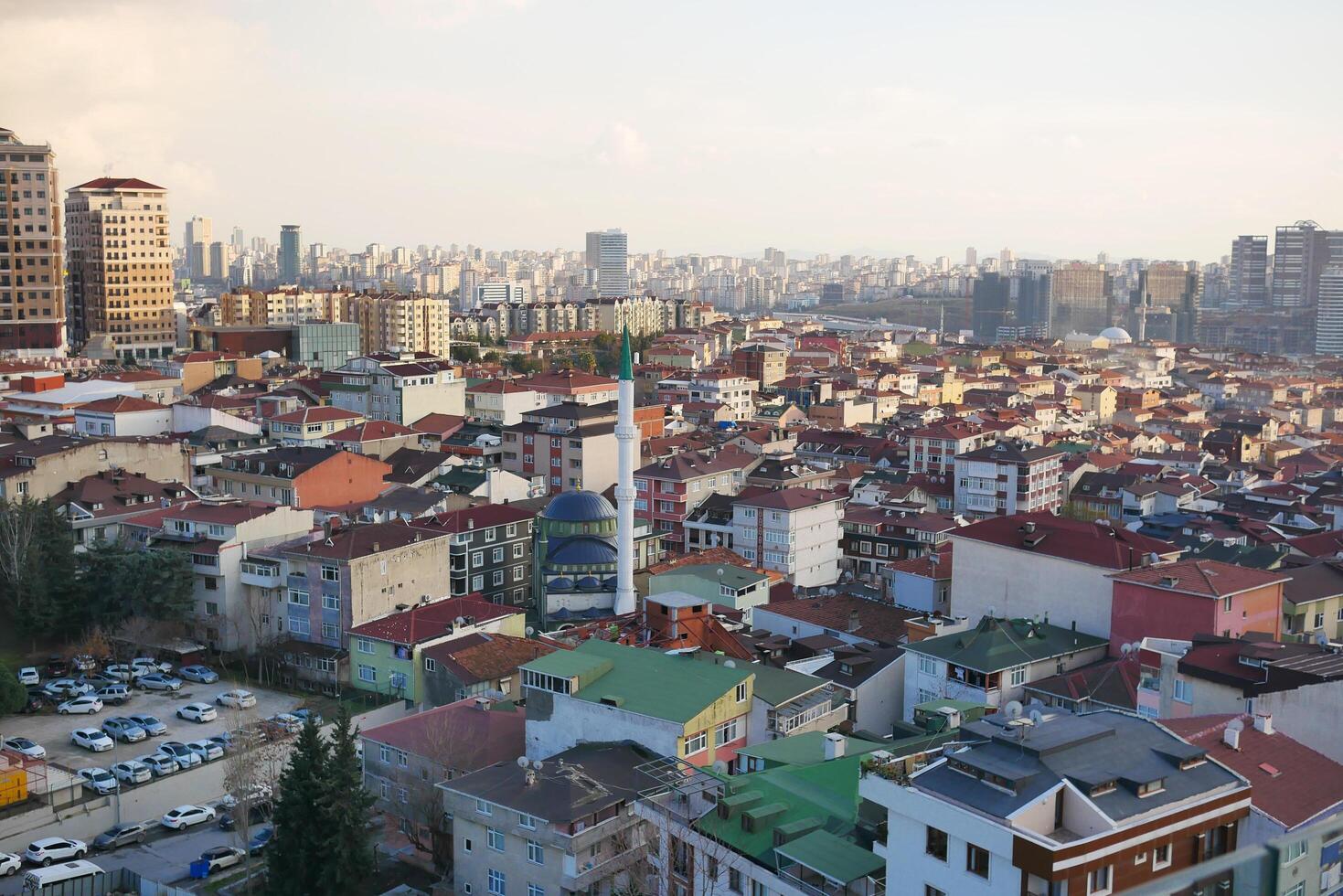 turkey istanbul 23 july 2023. istanbul city view from above photo