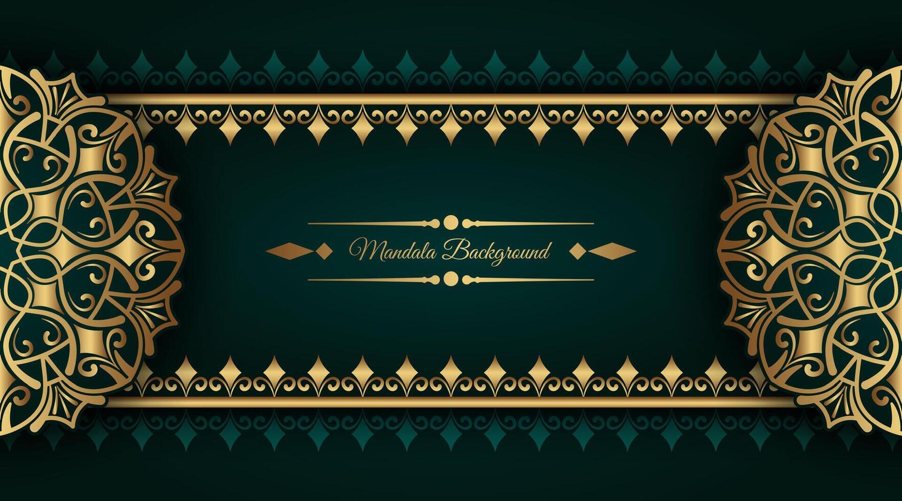 luxury background with mandala ornament vector