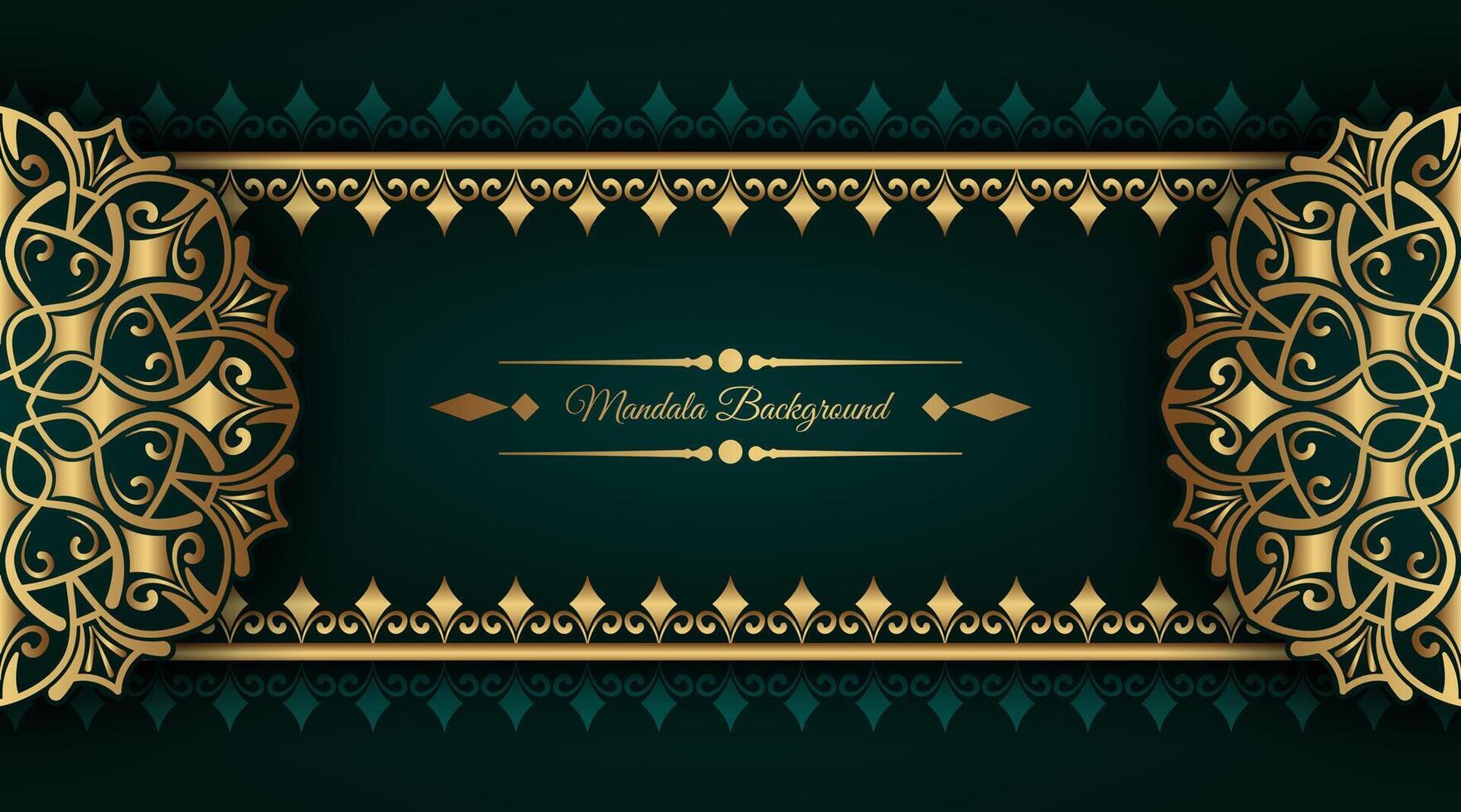 luxury background with mandala ornament vector