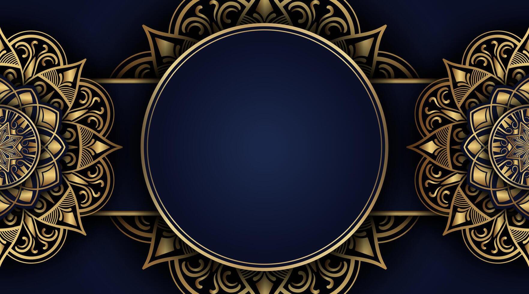 luxury background with mandala ornament vector
