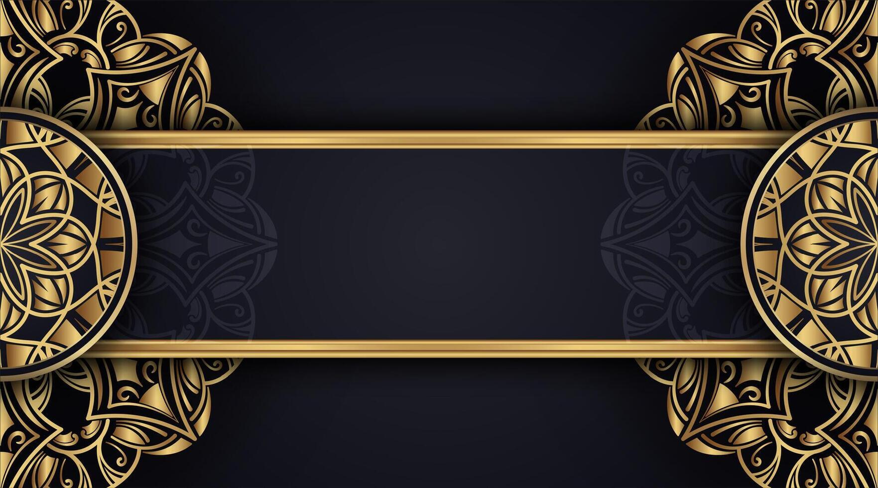 Luxury background with ornamental mandala vector