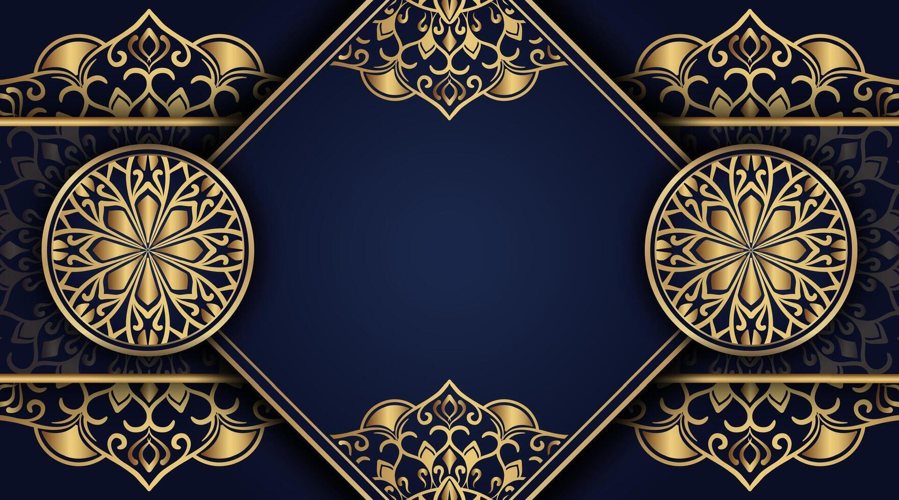 luxury background with mandala ornament vector