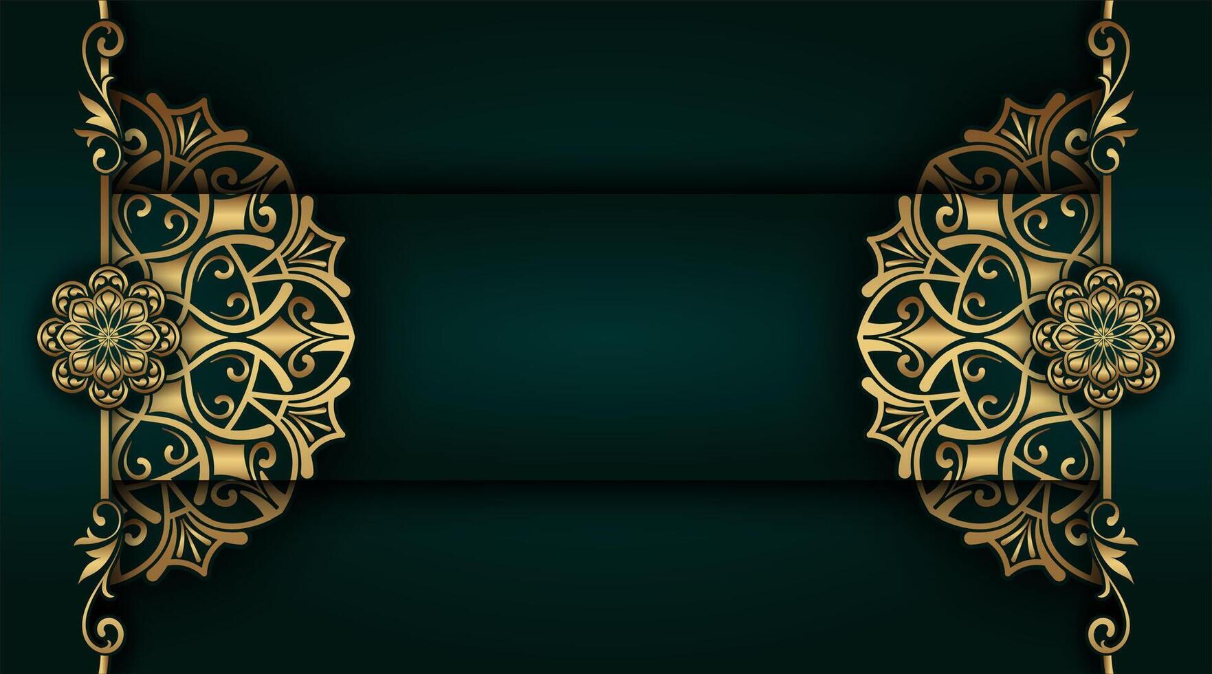 Luxury background with ornamental mandala vector