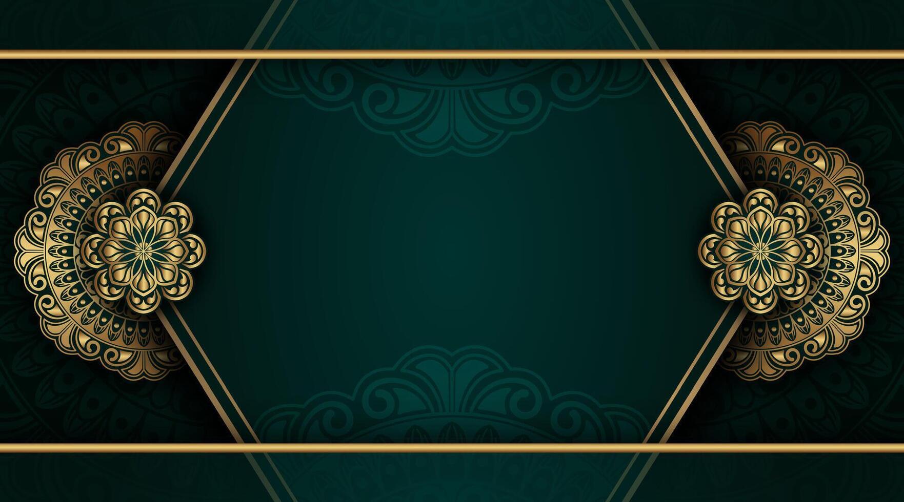 luxury background with mandala ornament vector