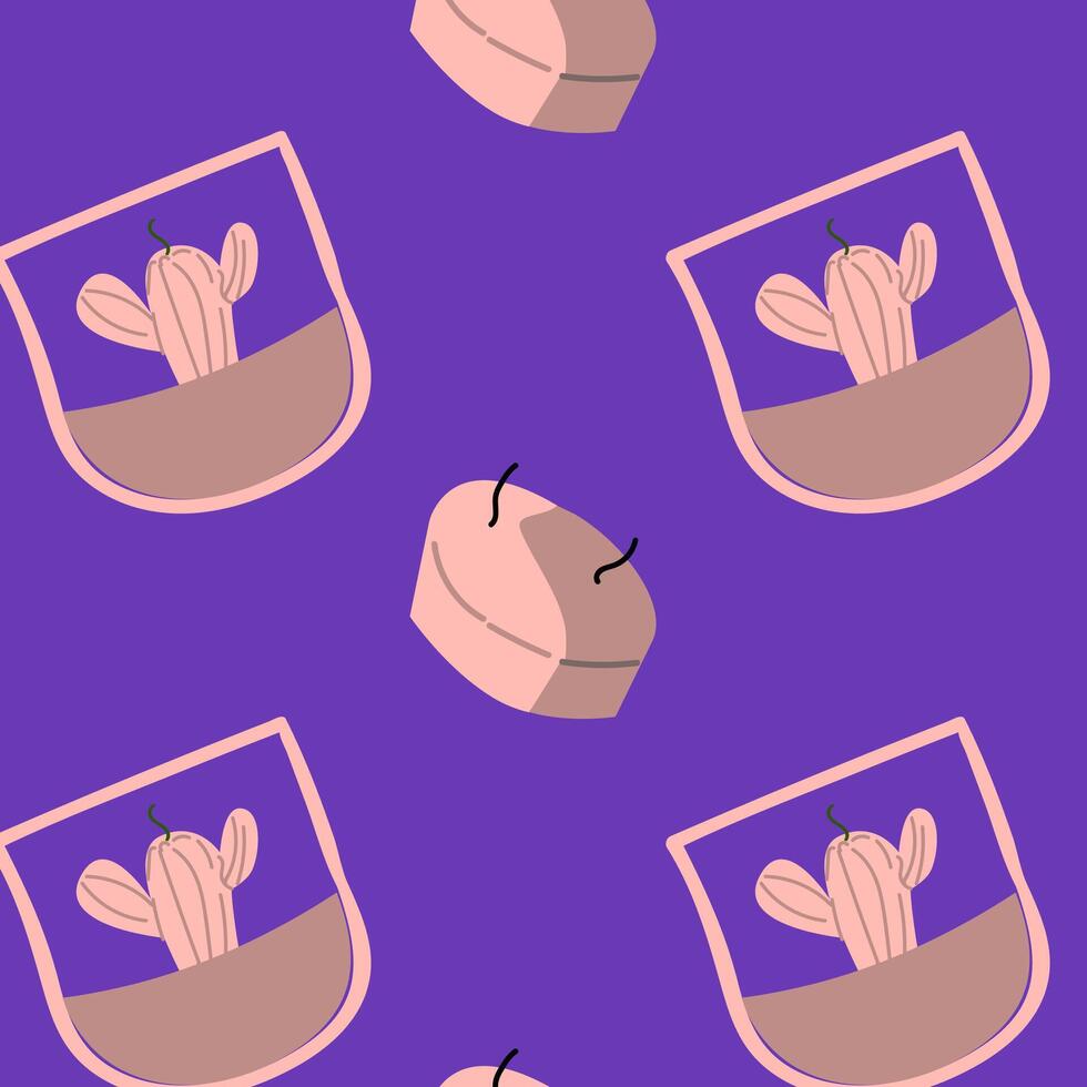 Aromatherapy Seamless Pattern with Candles vector