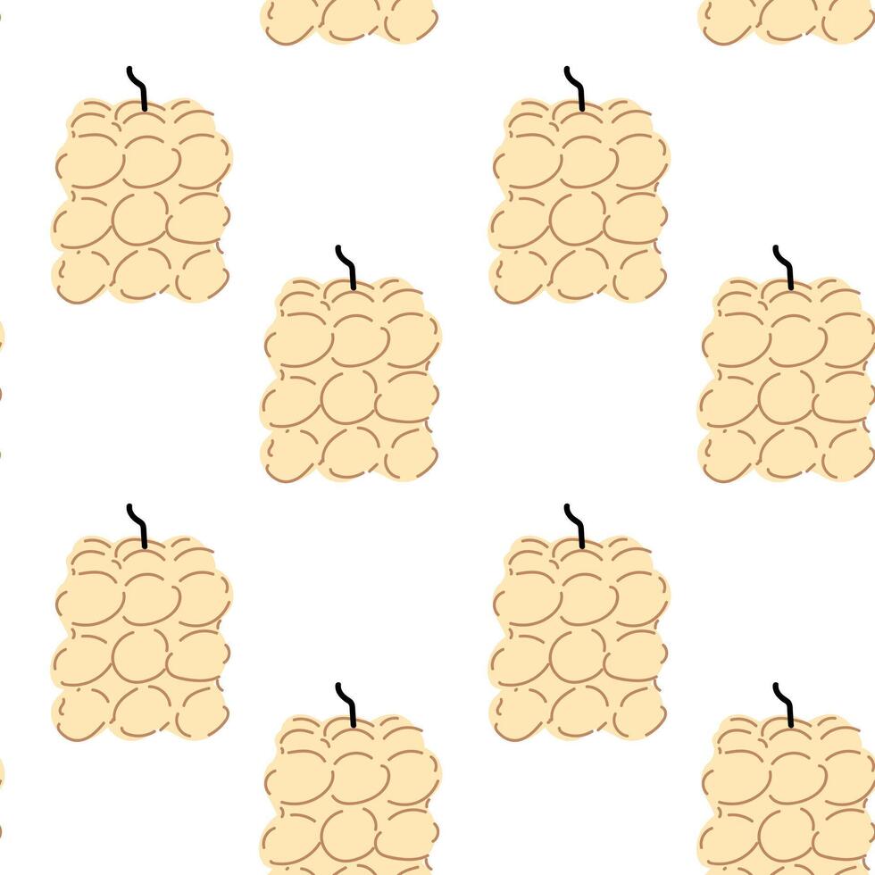 Aromatherapy Seamless Pattern with Candles vector