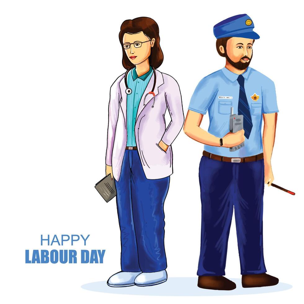 1st may happy labour day its international worker's day background vector