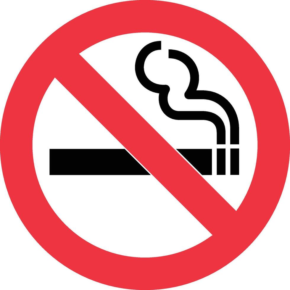 no smoking iso symbol vector