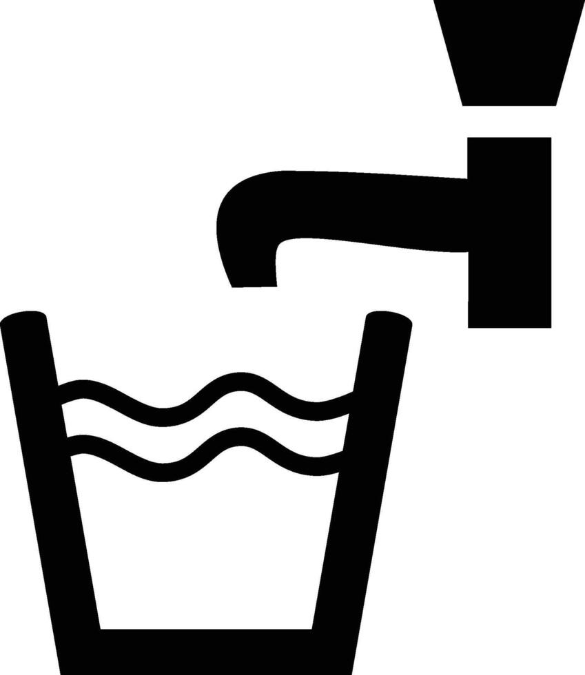 drinking water public facility iso symbol vector