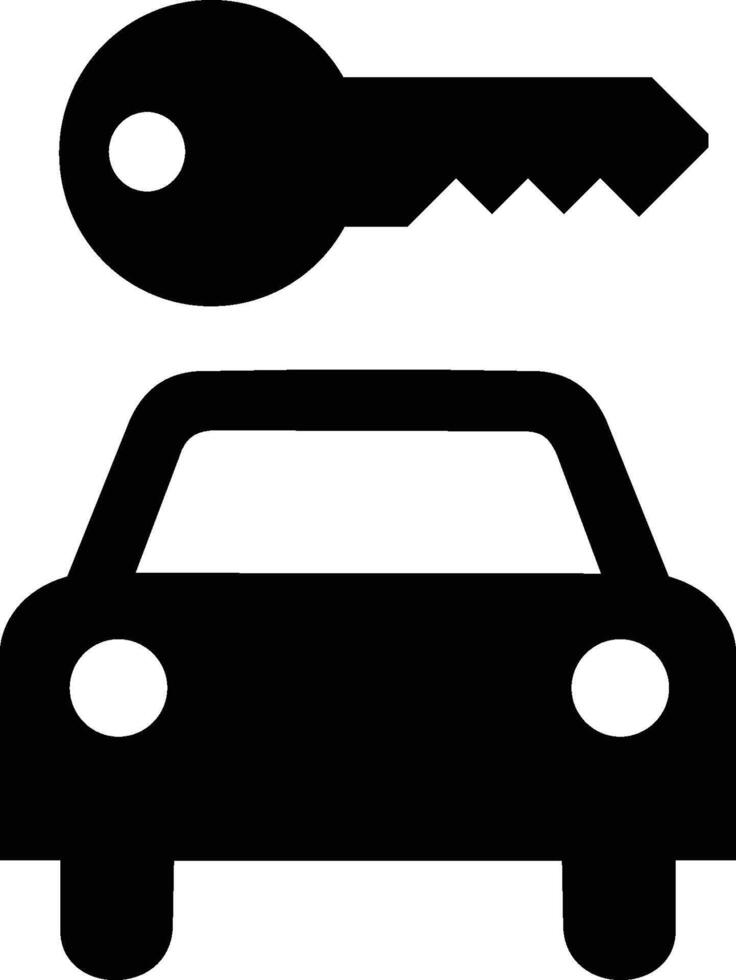 car rental public service iso symbol vector